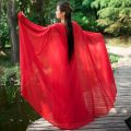 2023Summer New Chiffon Cloak Hooded Sunscreen Cardigan Vacation Beach Fairy Lace-up Sleeveless Long Cape.