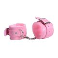 QFast PU Leather Romantic Handc-uffs Fun Staff For Couples Leather Wrist Bracelet Fashion Bracelet. 