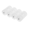 4 Pcs Battery Converter Adaptor AA to D ize Battery Protective Case Holder PP Material. 