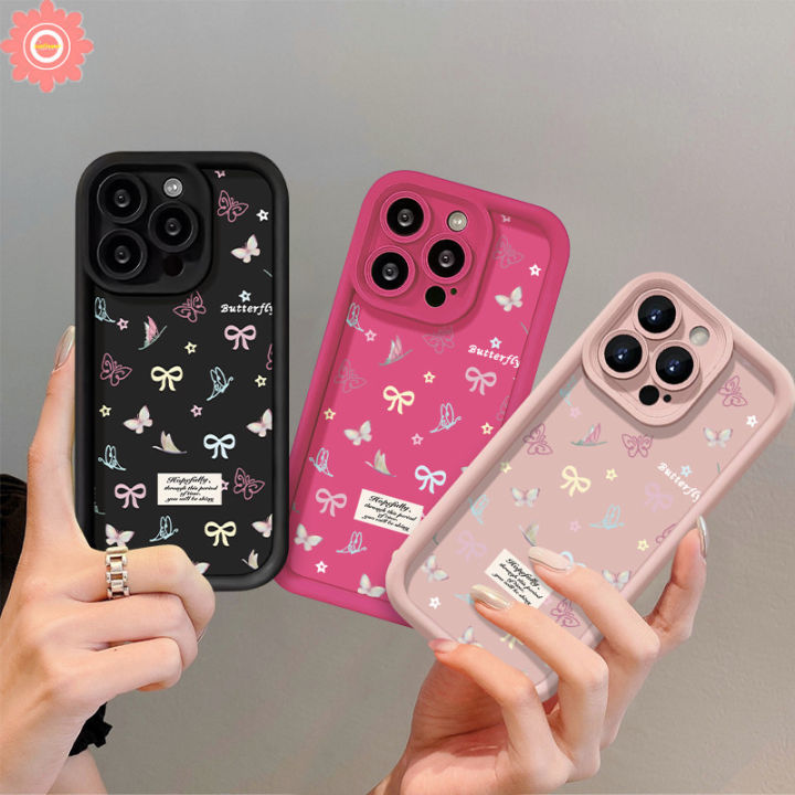 For Redmi 12C A1 9 13C 10C 9T A2 12 10A 9C NFC 9A Redmi Note 12 11 10s 8 10 11s 9 Pro Max Mi 12 11 Lite Poco X5 M3 Fashion Romantic Butterfly Graffiti Bow Soft Case