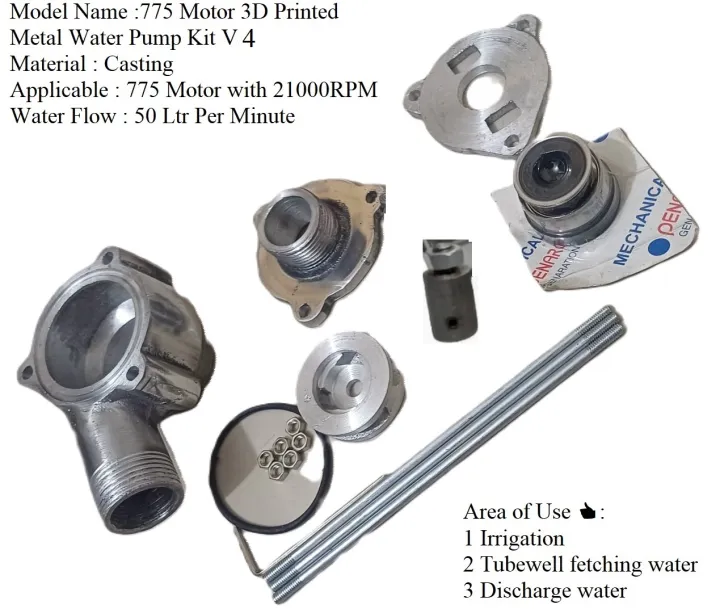 775%20DC%20Motor%2012V-18V-24V-21000%20RPM%205mm%20Shaft%20Double%20Ball%20Bearing%20360W+3D%20Printed%20Metal%20Water%20Pump%20Kit%20Set%20V4%20Double%20Threat%20Water%20Flow%2040%20Ltr%20Per%20Minute-Real%20Experiment%20-%20Image%206