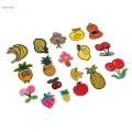 2x18x Fruit Series Embroidery Patches Craft Embroidery Applique Sewing for Kid. 