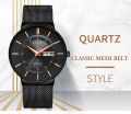 LIGE 9949 Fashion Watch Men Stainless Steel Top Brand Luxury Waterproof Quartz Watch Casual Sport Ultra Thin Date Clock Male+BOX.