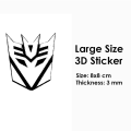 Laptop 3D Sticker Transformer Decepticon Logo LS-827 Chrome Decal Gaming Laptop Gaming PC Computer Laptop Gaming Sticker. 