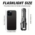 Powerful ST-35 LED Flashlight Battery Display USB Rechargeable LampTelescopic Zoom Torch Light Outdoor Camping Flash Light. 