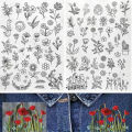 Water Soluble Embroidery Stabilizer Sticker DIY Hand-Stitching Embroidery Transfer Paper Clothes Marking Repair Patch Crafts. 