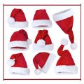 Plush Adult Christmas Hat Plush Toys Hat Red Velvet Santa Claus Hat Comfortable Inside Christmas Hat. 