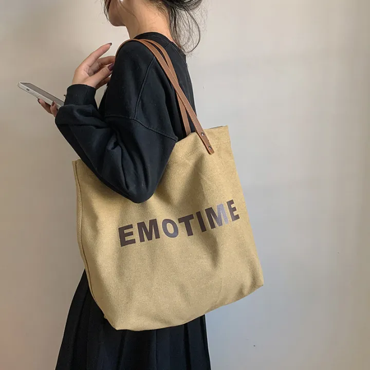Casual%20ins%20style%20large-capacity%20canvas%20tote%20bag%20women's%202023%20new%20fashion%20and%20versatile%20Korean%20hand-held%20shoulder%20bag%20-%20Image%203