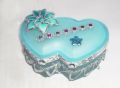 Heart Shape Jewelry Display Box glass Jewellery Storage Organigation/Gift.