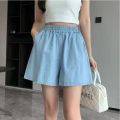 Thin Tencel jeans women's 2024 summer new loose and thin, fashionable and versatile, casual wide-leg pants trend.