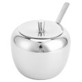 Stainless Steel Sugar Jar Seasoning Spice Container with Lid and Spoon Home Kitchen Tool. 