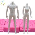 Doll Body Shaped Silicone Mold 3D Fondant Tool For Manikin Handmade DIY Chocolate Baking Decorating Clay Mould Supplies GYH.
