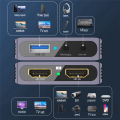 -Compatible Video Capture Card USB3.0/4K HD for Mobile Phone Laptop Game Camera Live Recording Easy to Use.