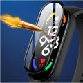 Mi Band 7 screen protector / band 7 Tempered Glass For Full Curved Screen 3D Soft Glass Protective Film. 