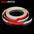 8M x 1cm (Red-White) Reflective Sticker Bicycle Motorcycle Car Bumper Reflective Stickers Tape. 