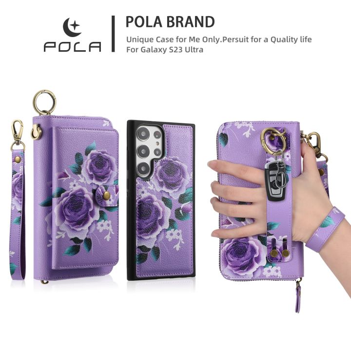 POLA%20Flower%20Multi-functional%20Zipper%20Wallet%20Leather%20Phone%20Case%20For%20Samsung%20Galaxy%20S22+%205G/Samsung%20Galaxy%20S24%20Ultra%205G/Samsung%20Galaxy%20S22%205G/Samsung%20Galaxy%20S24%205G/Samsung%20Galaxy%20S22%20Ultra%205G/Samsung%20Galaxy%20S23%205G/Samsung%20G%20-%20Image%203
