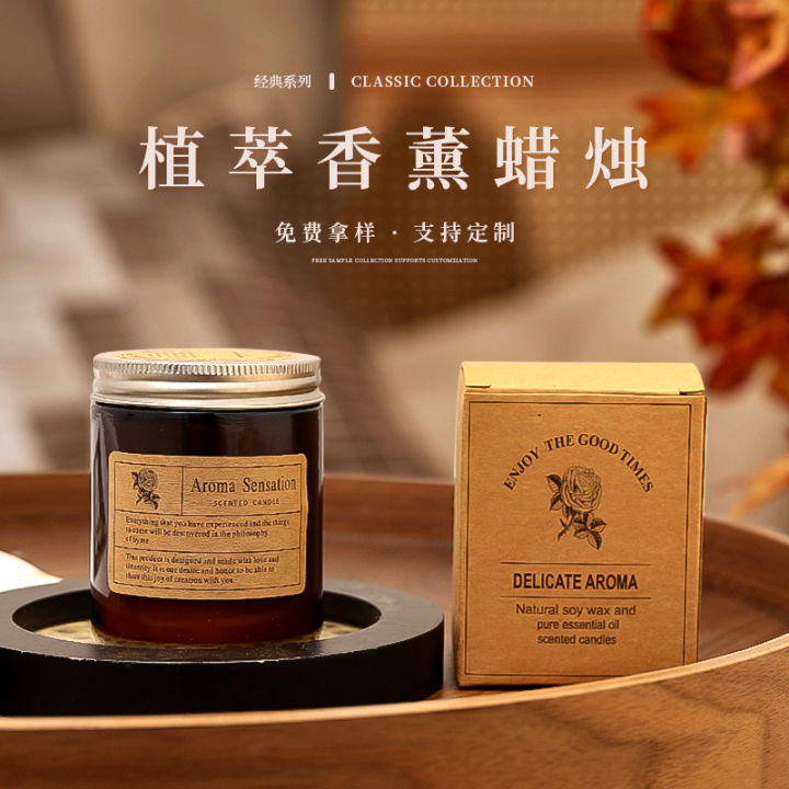 ins cross-border custom scented candle premium DIY plant soy wax glass handmade wax