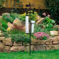 Weather Station, Weather Station Rain Gauge,Gauge and Thermometer.