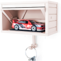 3D Key Holder for Wall, Key Organizer Wall Mount, Hotwheel Car Garage with Opening Door, Car Key.