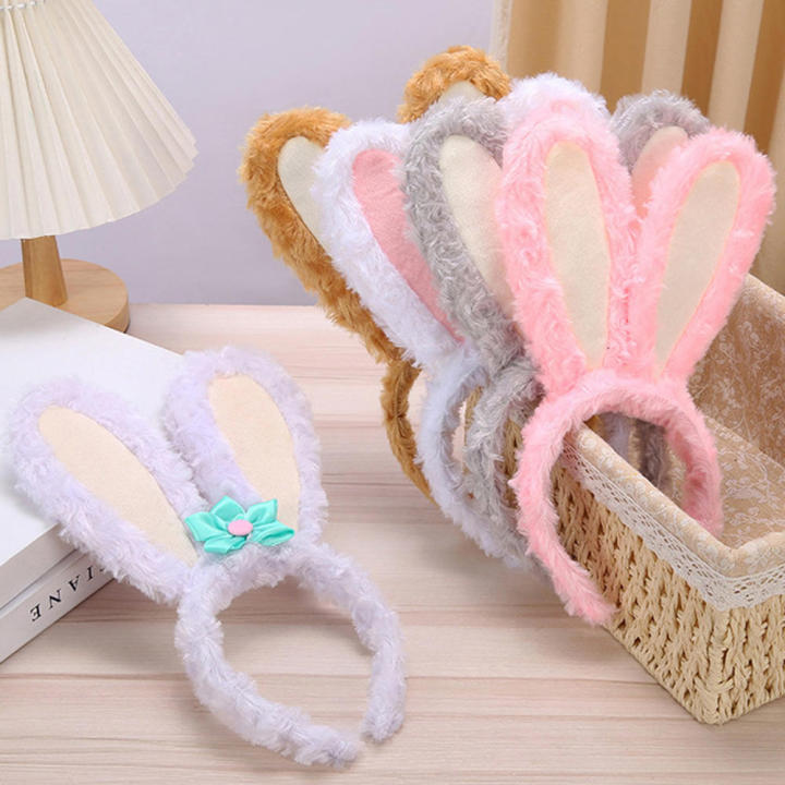 Plush Rabbit Ears Hairband Rabbit Ears Hair Hoop Cartoon Rabbit Ears Headband Cute Rabbit Ears Hairband Plush Cute Rabbit Hair Bands Rabbit Ears Headband Rabbit Ears Hair Accessories