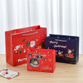 Red Bag Gift Bags Eco-Friendly With Handle Wrapping Bag Candy Bags Shopping Bag Paper Bag Chocolate Bags for Holiday Gifts. 
