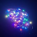 Battery Operated Decorative Party String Fairy Lights For Decoration 50 Pcs Bulb 5 Meter. 