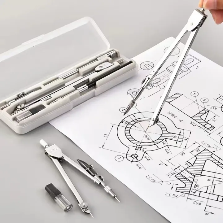 Stainless%20Steel%20Drafting%20Set%20Durable%20Drawing%20Compass%20Math%20Geometry%20Circles%20Tool%20School%20Supplies%20Amour%20zii%20-%20Image%202