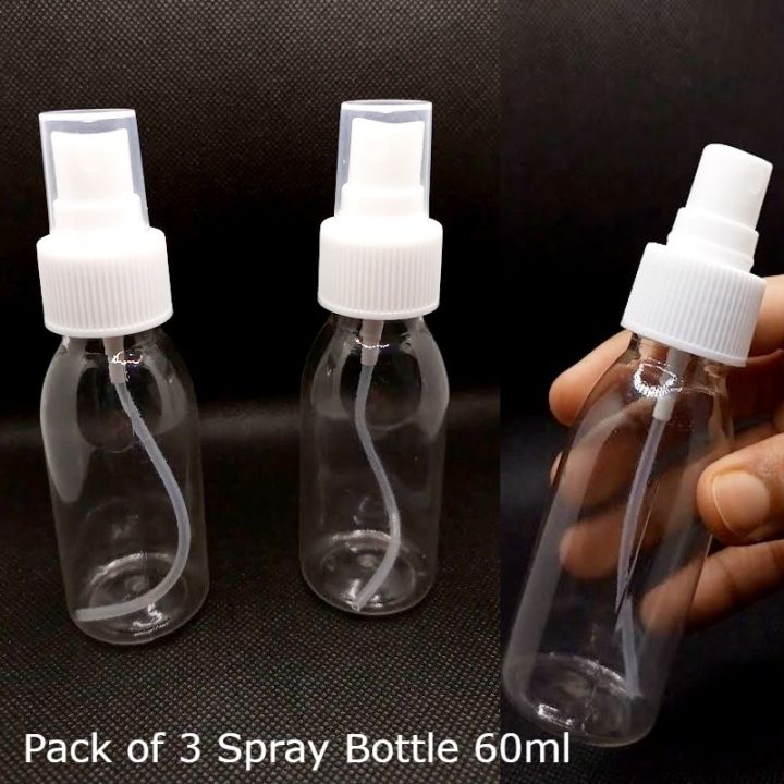 Empty Plastic Spray Bottles 60ml / Refillable Fine Mist Spray Bottle Pump / Empty Makeup Cosmetic Bottle / Spray Bottle For Hair Oil / Empty Plastic Bottle Spray