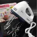 “Scarlett 7-Speed Electric Hand Mixer – Egg Beater, Cake Mixer & Whipping Machine | Lightweight Kitchen Mixer”.