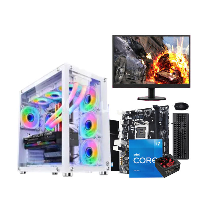 Intel Core i5 RAM 16GB SSD 128GB HDD Or 500GB GPU 8GB (Intel HD Built in) Gaming Desktop PC With 19 Inch Monitor