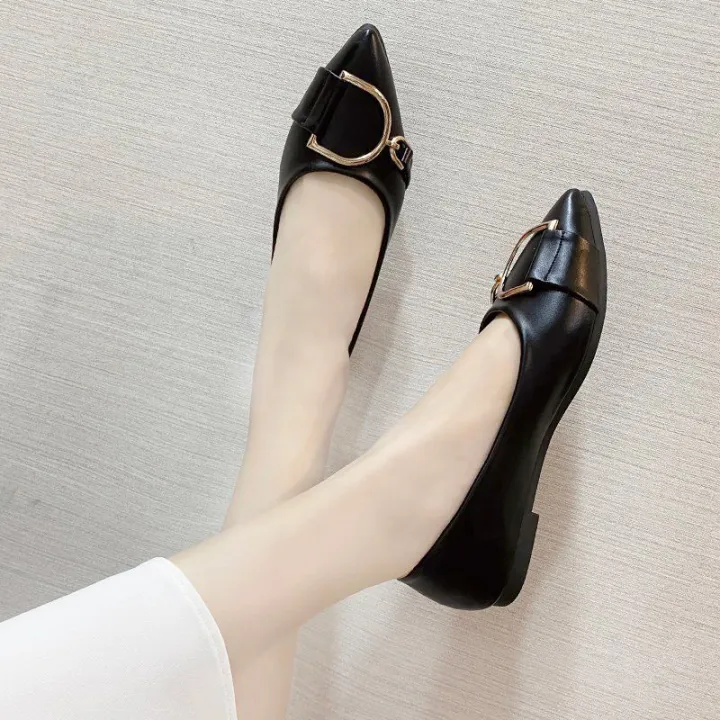 Women's%20Shoes%20Thick%20Heel%20Pointed%20Toe%20Shoes%20Summer%20New%20Women's%20Mid-heel%20Single%20Shoes%20Working%20Black%20High%20Heels%20Women%20-%20Image%202