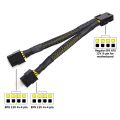 4 Pcs CPU 8 Pin Splitter ATX CPU 8 Pin Female to Dual 8(4+4) Pin Male EPS 12V for Motherboard Adapter Cable.