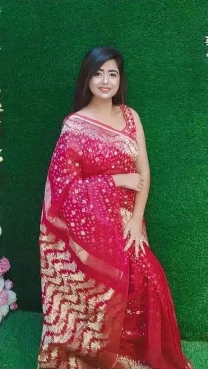 Luxurious%20Collection%20Gracious%20Juri%20Jamdani%20Saree%20Red%20colour%20Saree%20Same%20as%20picture%20Saari%20for%20woman%20Sari%20collection%20Saree%20for%20woman%20Tangail%20saree%20Shari%20for%20woman%20Saari%20for%20girl%20Saari%20for%20woman,Tangail%20Tat%20Shilpo%20(TAN)%20-%20Image%205