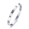 High-quality gold-plated valentine's day birthday jewelry gifts women bracelets & bangles stainless steel couple bracelet.
