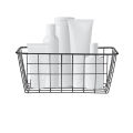 Migeet Iron Storage Basket Wall Mounted Storage Organizer Wire Hanging Basket Bathroom Shelf for Bedroom Bathroom Laundry Room.