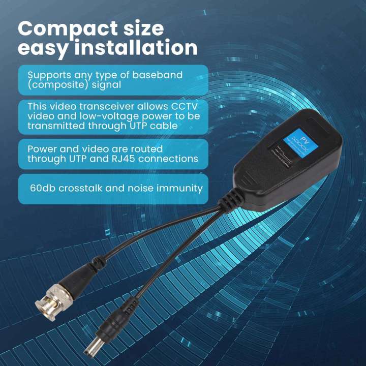 2X%20HD-CVI/TVI/AHD%20Passive%20Video%20Balun%20with%20Power%20Connector%20-%20Image%207