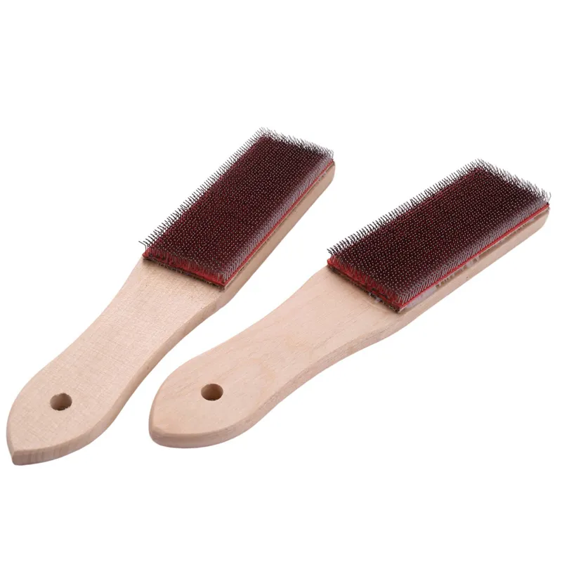 2-Piece File Card Brush – Steel Wire Brush For Cleaning Files, 8.26-Inch Length, Removes Metal Chips & Debris