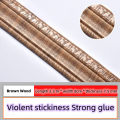 3D Wall Trim Line Skirting Border Decor Sticker Self Adhesive 1 piece 2.3meter/08cm Edge Banding Frame Waterproof Wall Stick.