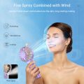 Portable Handheld Spray Fan Mini Air Conditioner USB Rechargeable Portable Humidifier Fan Mini Mist Cooler Fans for Travel Home.