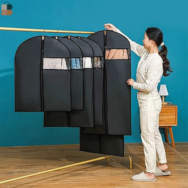 Dustproof Blazer Cover || Coat || Suit || Jacket Hanging Cloth Organizer