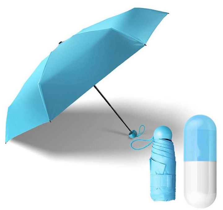 ☂️ 7-Inch Mini Folding Capsule Umbrella 🎒 Ultra-Stylish | 👜 Compact ...
