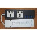 Usb Multyplug With 4 Usb Port (black color). 