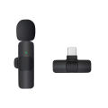K8 Wireless Lavalier Microphone for Type-C Devices, PC, Gaming, Live Streaming & Mobile, Professional Lapel Mic with Noise Reduction. 