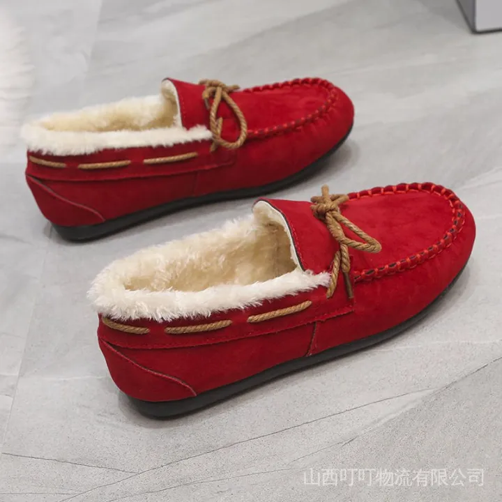 Gommino%20Female%20Winter%20Fleece-lined%202024%20New%20Fur%20Shoes%20Female%20Outdoor%20Non-Slip%20One%20Pedal%20Loafer%20Snow%20Cotton%20Boots%20-%20Image%207