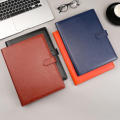 A5 Padfolio Organized Business Professional Portfolio Leather Executive Document Holder for Office Meetings Presentations.