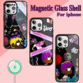 lil uzi vert Rapper Phone Case For iPhone Charging 13 14 15 11 12 Pro Max Plus Glass Magsafe Magnetic Shell.