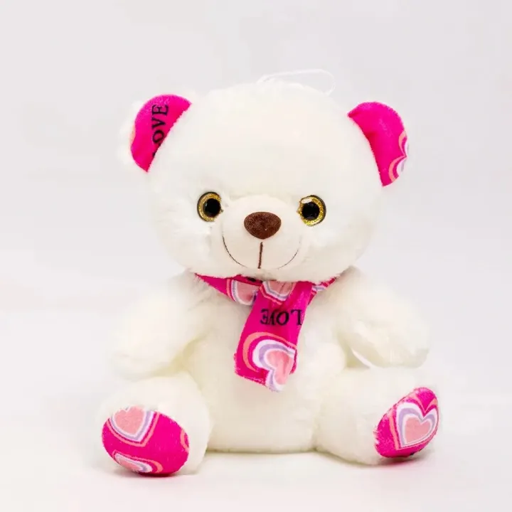 Cute Bear Plush Toy 20cm Stuffed Animals Teddy Bear with Scarf Soft ...