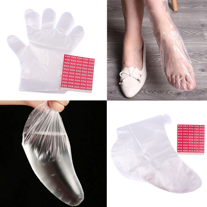 100Pcs%20Disposable%20PE%20Empty%20Gloves%20Foot%20Covers%20Transparent%20Shoes%20Cover%20Paraffin%20Bath%20Exfoliating%20Foot%20&%20Hand%20Mask%20Therapy%20Bags%20Serum%20Free%20Empty%20Foot%20Covers%20Huiye%20-%20Image%203