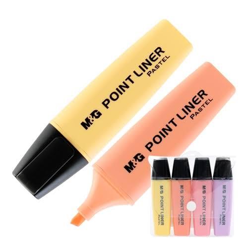 M&G%204%20Pcs%20Point%20Liner%20Highlighter%20Pastel%20Color%20-%20Image%202