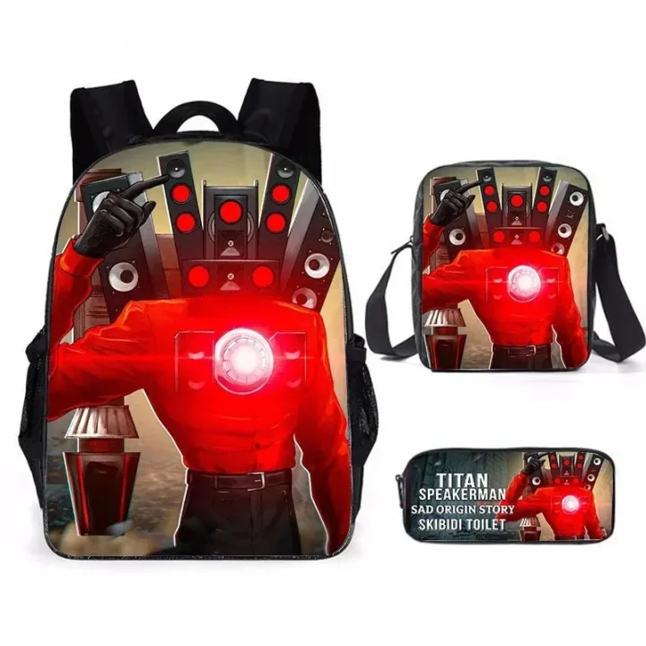 skibidi%20toilet%20Titan%20Speakerman%20children's%20backpack%20boy%20School%20Bag%20For%20Teenage%20kids%20Backpack%20Anime%20Travel%20Backpack%20Pencil%20bag%20-%20Image%203